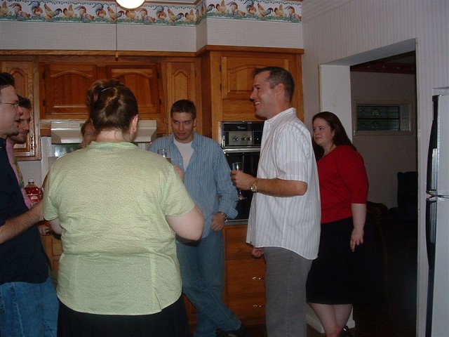 in the kitchen at Starla and Aaron's