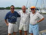 Made it back and cheated death once again!!  l to r, Robert Banks, Gary McGraw, Clark Lucas at Washington, NC..