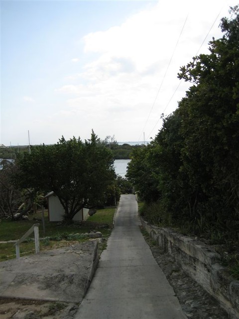 Typical "Golfcart Expressway" on Man-of-War Cay