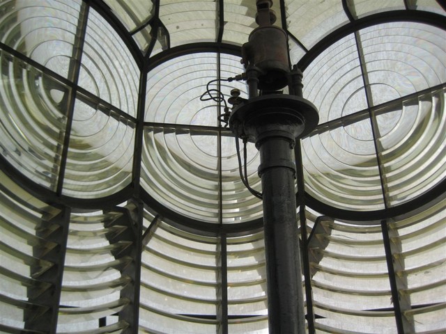 Lighthouse Fresnel lens in Hopetown Lighthouse