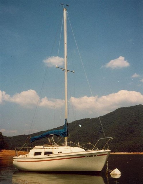 My Love 2 on buoy line, 1980