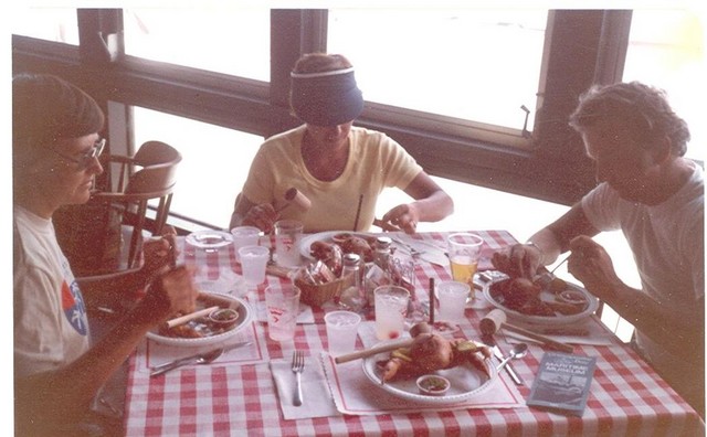 Crab Claw restaurant in St. Michaels, Rose Lucas, Jane and Bob Waterfield, l-r..