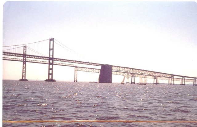 Chesapeake Bay Bridge at Annapolis, MD..