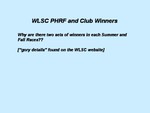 Club and PHRF Series Races