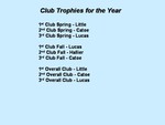 Club Winners