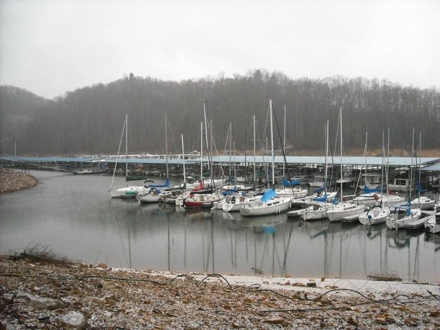 Cold day in Jan 2009 at dock (M. Galloway)