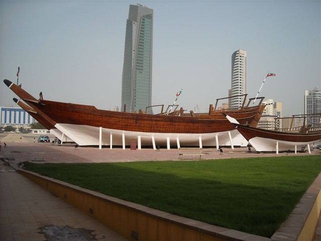 World's largest Dhow, 80 meters long, Kuwait City Maritime Museum, Mark Galloway (if wider than 9 ft will cost extra for slip..)