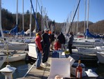 sailboat dock Frostbite Race