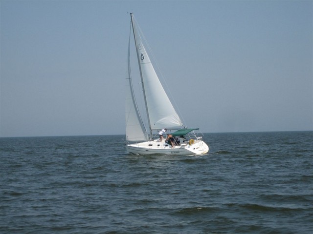 Silk Degrees sailing on Bay River