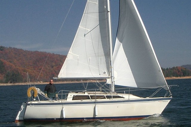 David Bryson single-handing their new boat
