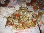 leftovers from dinner at Craw Claw in St. Michaels