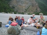 picnic on top of dam