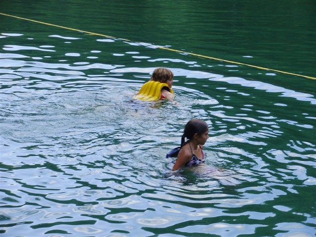 swimming is always a nice way to spend the day at anchorage!