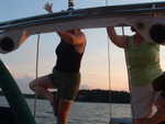 WLSC Ocean Cruises, Adair and Susan dancing on stern..