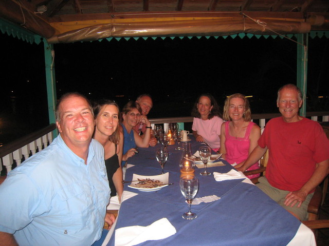 dining out at Foxy's Taboo on Jost Van Dyke