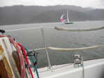Skip fighting spinnaker, picture from M. Galloway