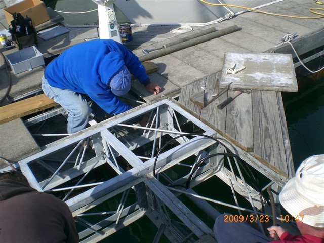 Dock Expansion, Mar 2009, picture from C. Lucas