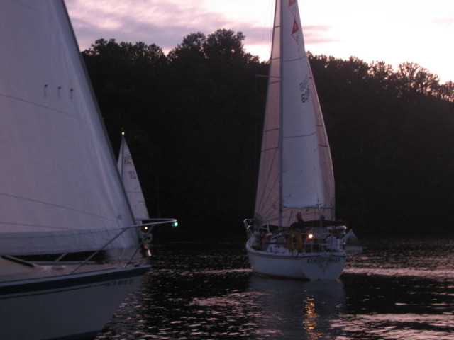 race started in Lakeshore Marina tireline at 8:55 PM