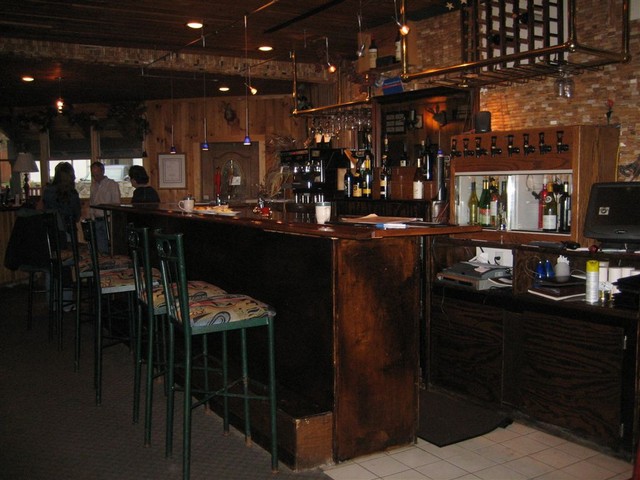 The downstairs bar at The Jackalope's View Restaurant