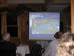 presentation on the "Happy Hooker," places to anchor on Watauga Lake by Jeff Arnfield.